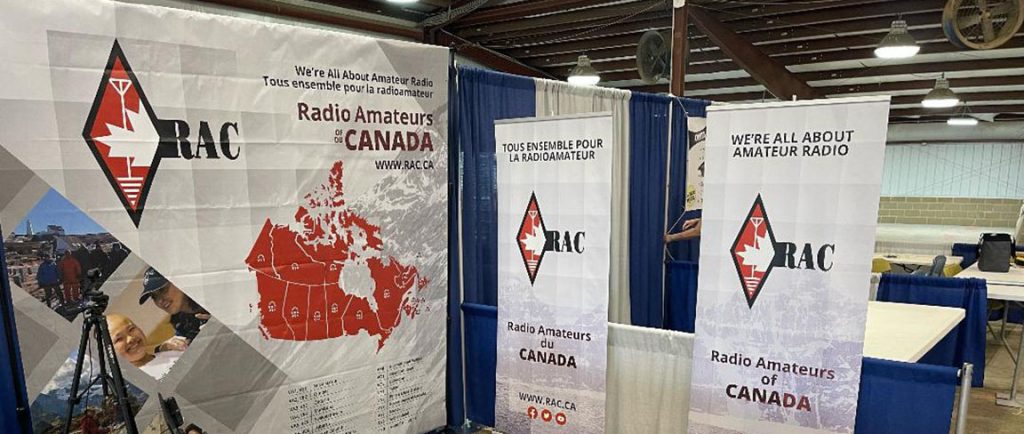 RAC booth at Dayton banner