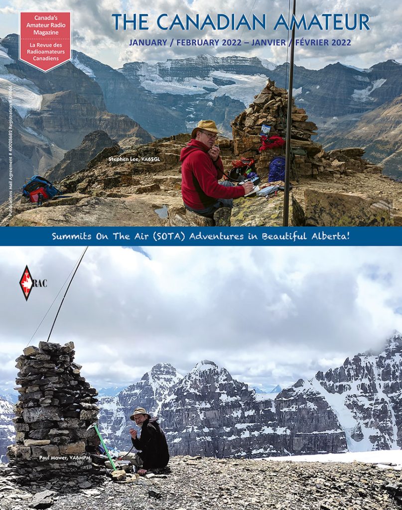 Summits On The Air featured on the cover of the January 2022 TCA