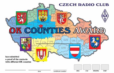 OK Counties Award Diplôme OK Counties