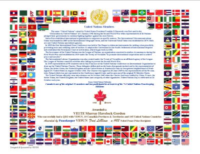 VE9UN - Canada - United Nations Award