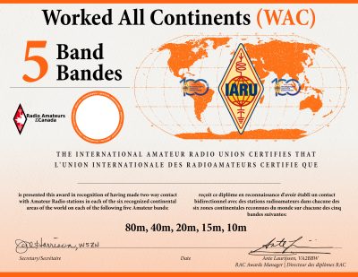 RAC 5 Band WAC